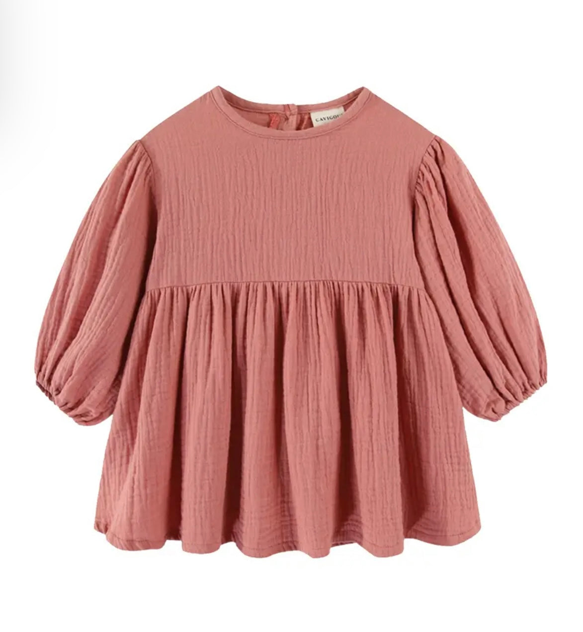 muslin long sleeve dress LCW Modest Crew Neck Plain Long Sleeve Muslin Women's Dress - S3HG75Z8-V7K